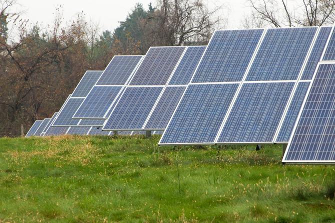 Solar panels in Elizabethtown, Pennsylvania.