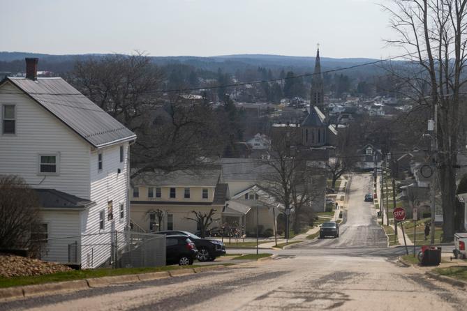 A street in St. Marys, Elk County