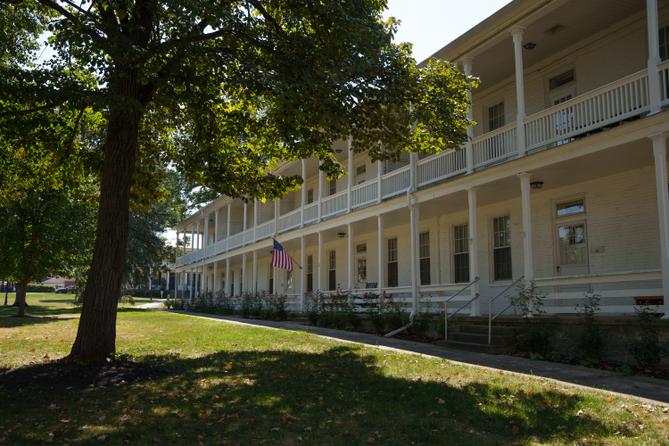 A building that formed part of the Carlisle Indian Industrial School campus is seen at U.S. Army's Carlisle Barracks in Carlisle, Pa., on Thursday, Sept. 4, 2025. A building that formed part of the Carlisle Indian Industrial School campus is seen at U.S. Army's Carlisle Barracks in Carlisle, Pa., on Thursday, Sept. 4, 2025.