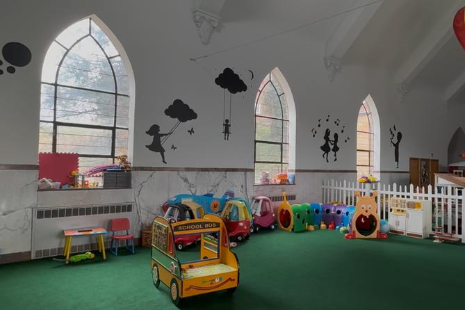 Inside one of the toddler rooms at the Red Ballon Early Learning Center in Scott Township.