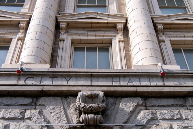 Front of Reading City Hall