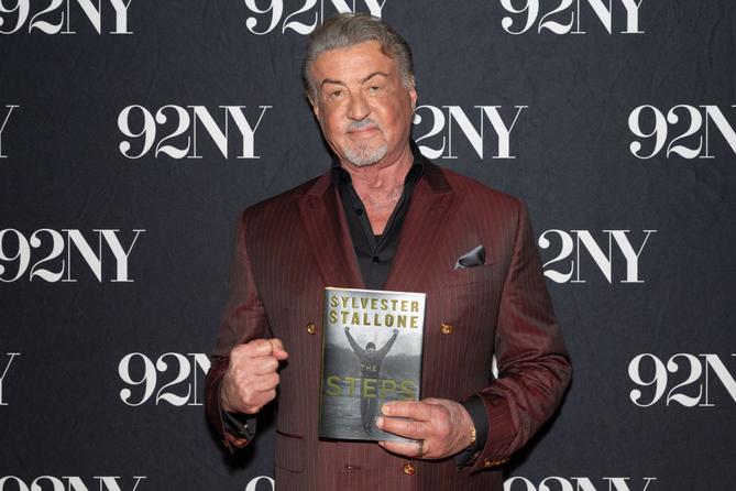 Actor Sylvester Stallone poses backstage before discussing his memoir "The Steps" at The 92nd Street Y on Monday, Sept. 28, 2026, in New York. Actor Sylvester Stallone poses backstage before discussing his memoir "The Steps" at The 92nd Street Y on Monday, Sept. 28, 2026, in New York.