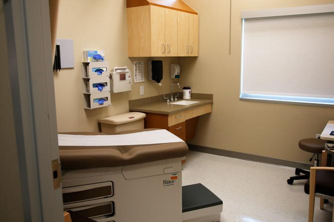An exam room is pictured at the Chickasaw Nation Medical Center Tuesday, Sept. 17, 2019, in Ada, Okla.