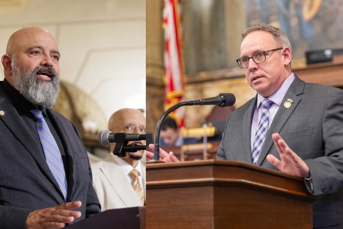 PA Sen. James Malone (left) and state Rep. Tom Jones PA Sen. James Malone (left) and state Rep. Tom Jones