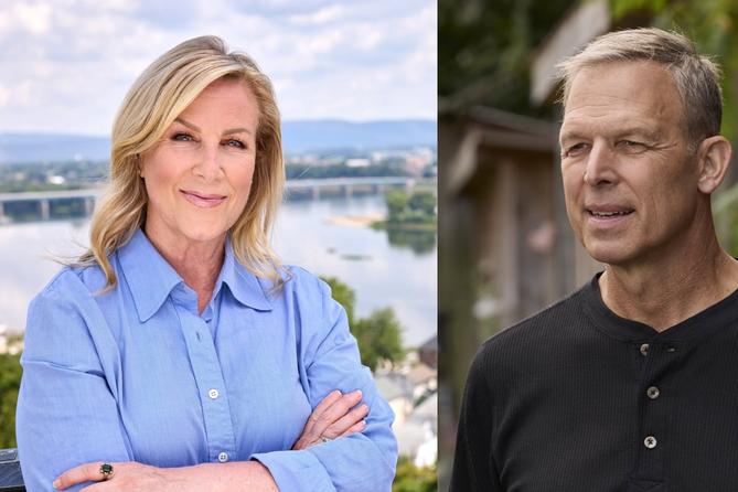 The 10th Congressional District candidates: Democrat Janelle Stelson (left) and Republican Scott Perry