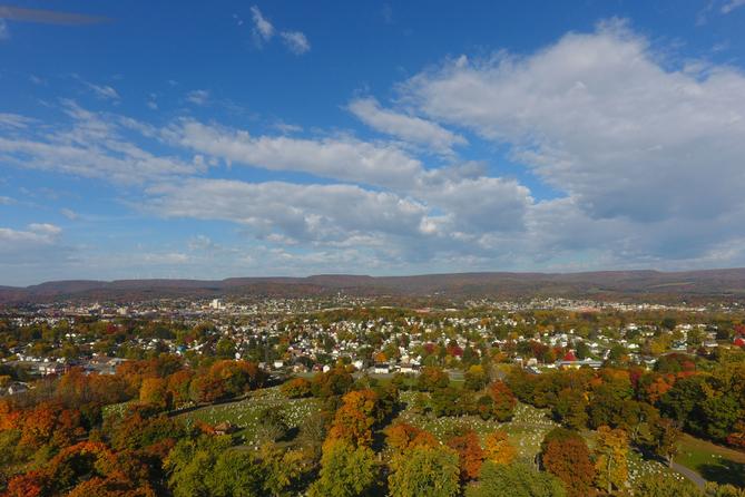 Altoona and the Tuckahoe Valley from above.