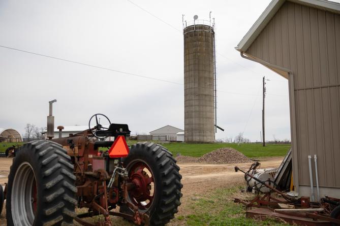 Radios and a microwave dish, installed on top of a farm silo, provide internet service to nearby homes. It’s one of 21 sites that make up the broadband network built by DRIVE, an economic development organization in the Central Susquehanna region.