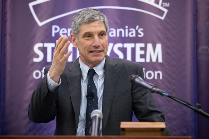 The system will need to “dramatically” accelerate a redesign aimed at increasing collaborations between schools while cutting costs, Chancellor Dan Greenstein said.