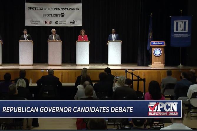 Five GOP candidates appeared at Spotlight PA's gubernatorial debate.