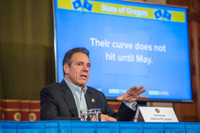 New York Gov. Andrew Cuomo has taken the national spotlight as the “coronavirus governor,” with his colorful press briefings, candor, and willingness to go toe-to-toe with President Donald Trump to bring home needed supplies.